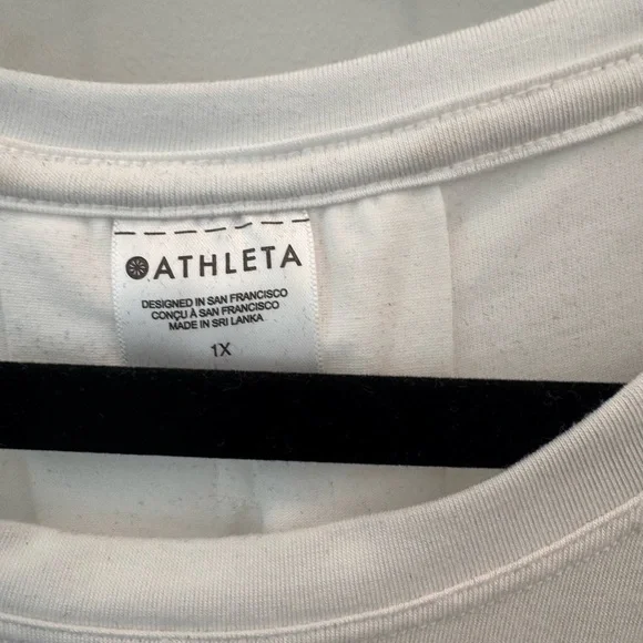 Athleta With Ease Tee White Women’s SZ 1X - Picture 5 of 7